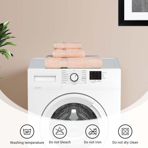 600 GSM Egyptian Cotton Highly Absorbent Solid 9-Piece Ultra Soft Towel Set - Picture 75 of 132