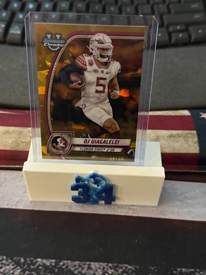 2024 Bowman University Chrome Sapphire Edition - D.J. Uiagalelei #48 Gold /50