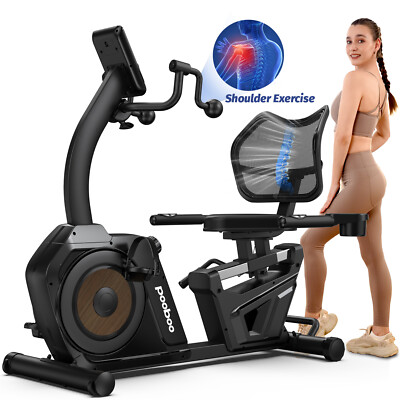 #ad Magnetic Recumbent Exercise Bike Stationary Bikes for Home Fitness Workout Bike $317.99