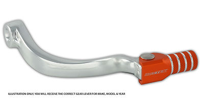 KTM XCF250-W 11-12 MX FORGED ALU FLEXI TIP SCHALTHEBEL PEDAL ORANGE