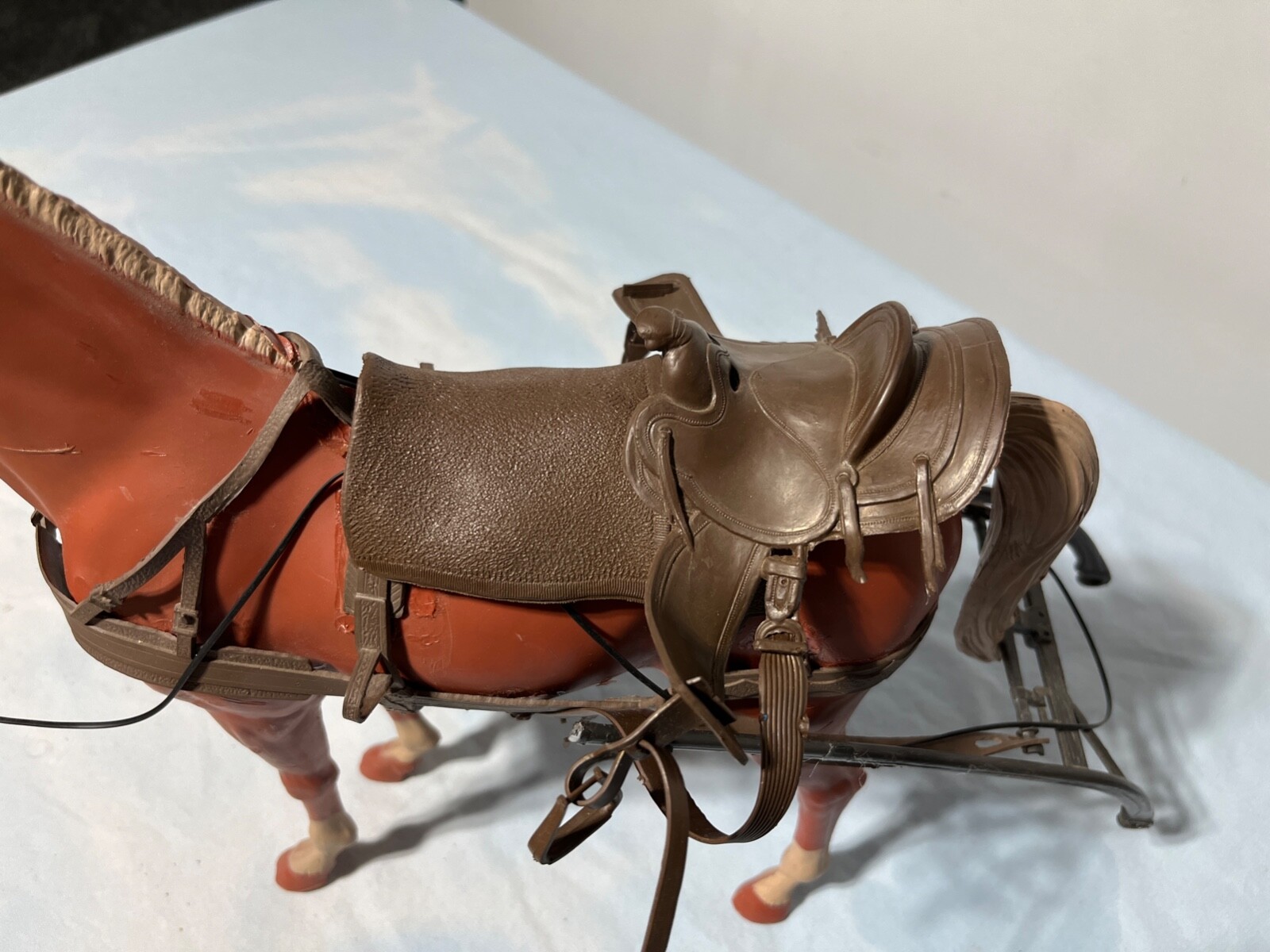 Vintage Marx Johnny West Accessories Saddle, Blanket, Rifle w/Case