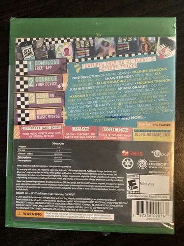 Just Sing - Xbox One Standard Edition Video Games SEALED - Picture 2 of 3