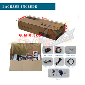 Retro Game Arcade Console HD Lengthen All Metal 23000 Games Pandora Box 3D WiFi