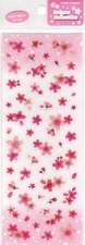 Kamio Vintage Sakura Cherry Blossom Rare Sparkly Sticker Sheet