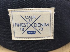Youth Levi's Finest Denim Hap Cap Denim Strapback California 1873 Blue Jeans