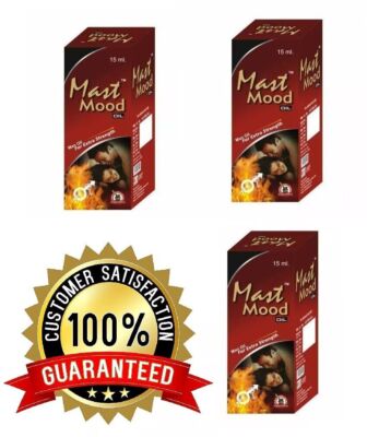3x Mast Mood Oil 15ml for Stamina & Strength Men Natural Ingredients Best Remedy