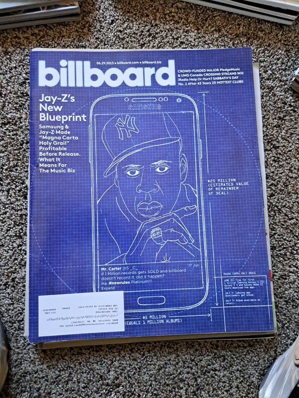 Billboard Magazine June 29, 2013 - Jay-Z's New Blueprint: Jay Z Cover