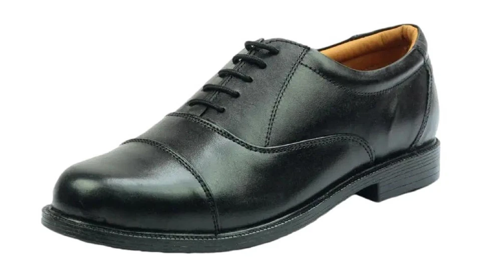 AMBLERS Kadettenparade Schuhe. Oxford abgedeckt geeignet für ATC, Armee Kadetten CCF usw. 3-14 UK