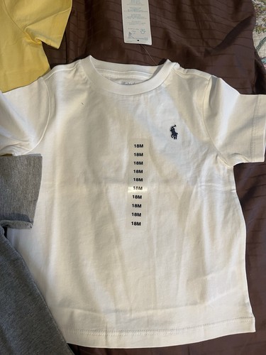 Polo Ralph Lauren18 Months Boy baby S/S T-shirts lots of 3 new - Picture 3 of 7