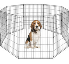 BestPet 30-inch Tall Dog Playpen 8 Panel Crate Fence - Black