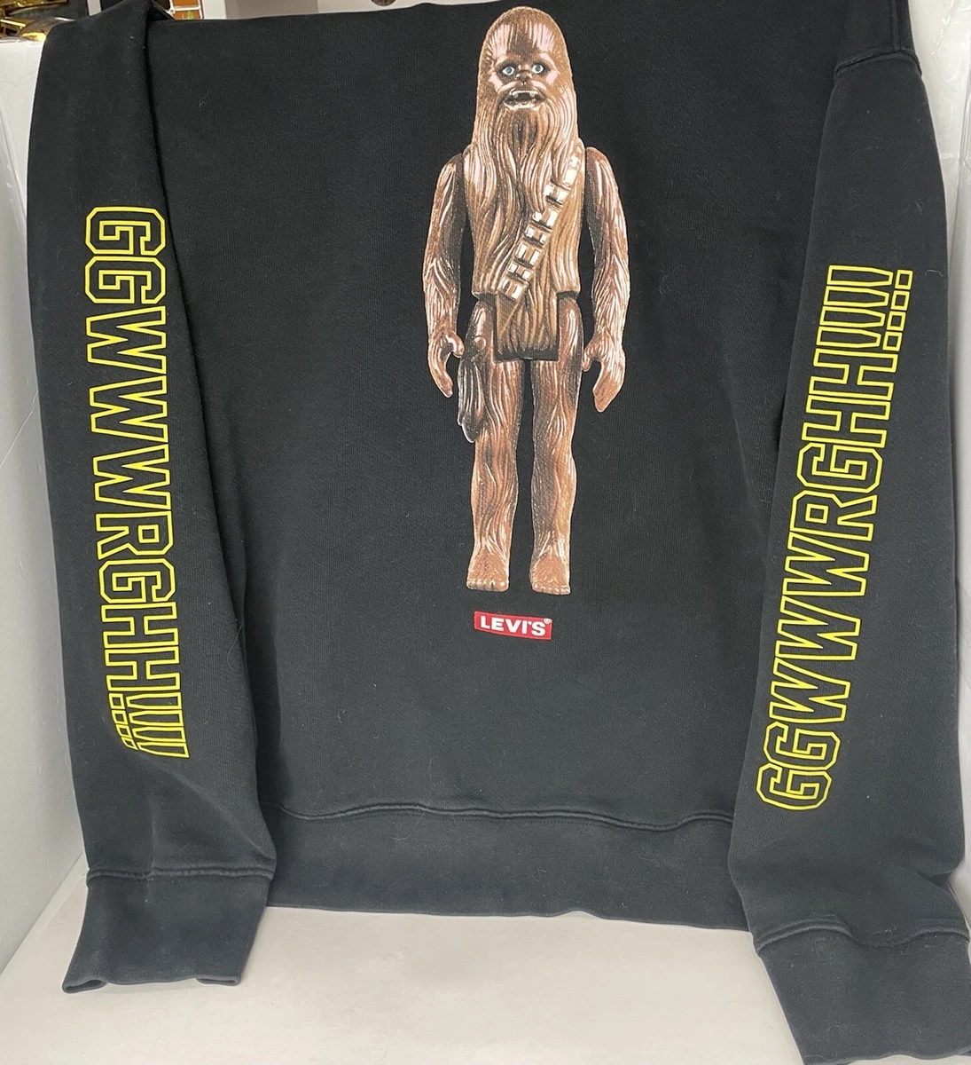 Levi s Star Wars Chewbacca Black Hoodie Sweatshirt Limited Edition