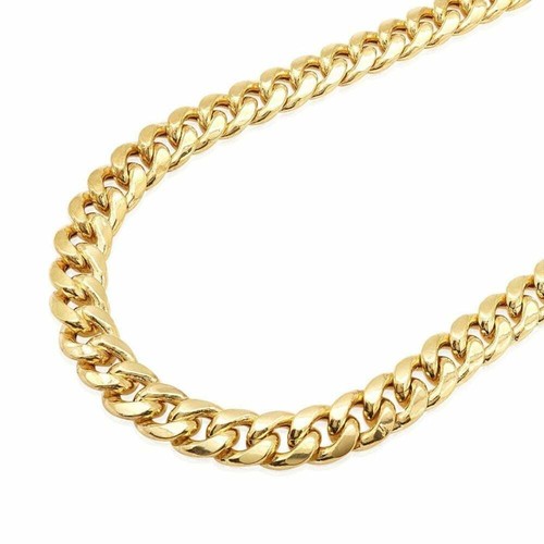 10K Yellow Gold 10mm Hollow Miami Cuban 