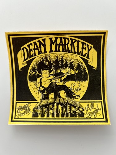 Vintage Dean Markley Finest Possible Guitar Strings All Gauges Sticker - Picture 4 of 4