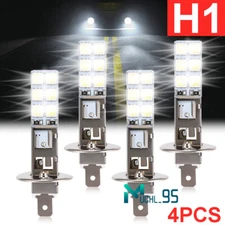 4x H1 LED Headlight Bulbs Conversion Kit High Low Beam Super Bright 6500K White