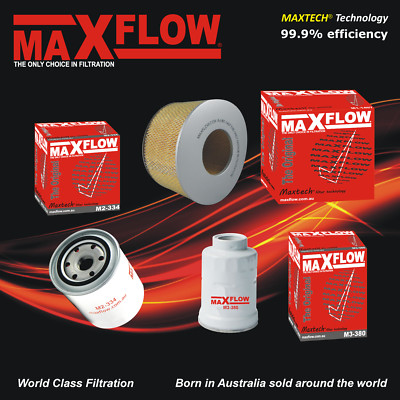 Air Fuel Oil Filter Service Kit fits Toyota LandCruiser HDJ100R 1HD-FT MAXFLOW 