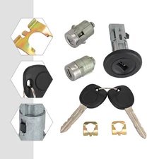 2 Door Lock Set Ignition Key Switch Cylinder For Cadillac Chevrolet Pickup Truck