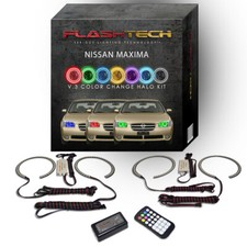 Rgb Angel Eye Led Halo Kit With Rf Remote For 2002-2003 Nissan Maxima Headlights Rgb Angel Eye Led Halo Kit With Rf Remote For 2002-2003 Nissan Maxima Headlights