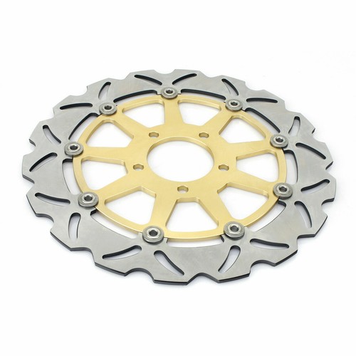 Front Brake Disc Rotors Set For Suzuki Hayabusa 1300 1999-2007 Gold - Picture 3 of 7
