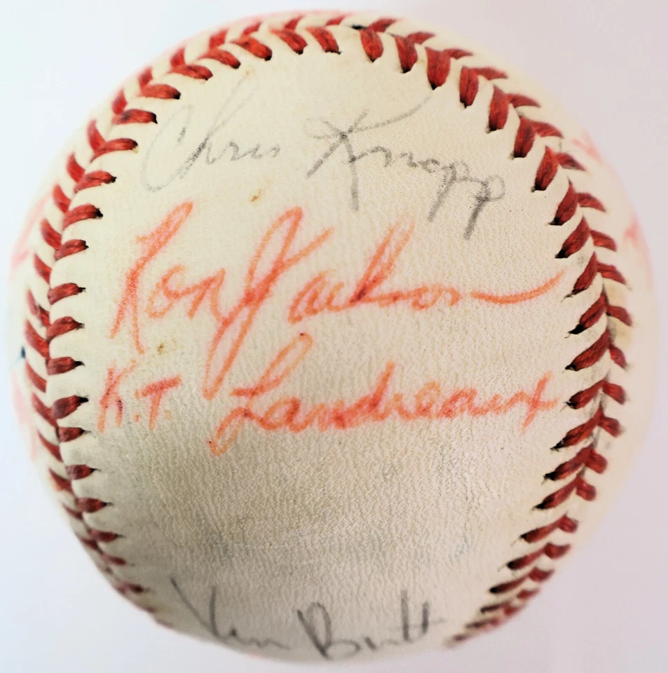 1978 California Angels Team Signed Baseball - 19 Authentic Signatures JSA LOA - Image 4 of 4