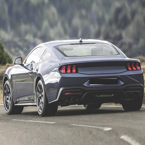 Alerón inferior difusor de labios de parachoques trasero de carbono para Ford Mustang GT S650 2024 - Imagen 4 de 13
