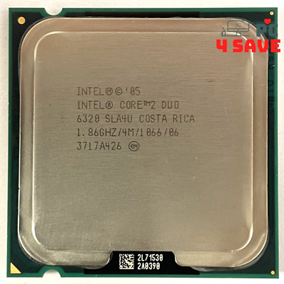 Intel Core 2 Duo E6320 1.87GHz 2-Core LGA775 Desktop CPU Processor 65W SLA4U