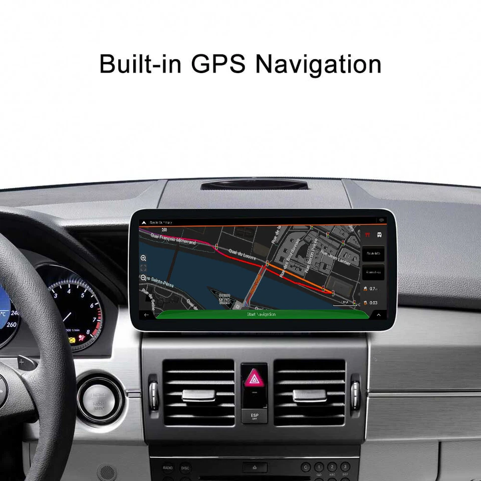 Ugode 10.25" Apple CarPlay Bildschirm For Mercedes GLK 300 320 Android 13 GPS - Bild 4 von 4