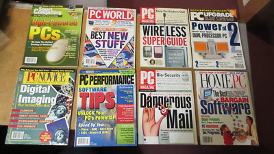 1990s 2000s PC COMPUTER MAGAZINE LOT OF 8 PC Magazine PCWORLD PC ...