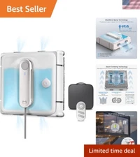 Advanced Window Cleaning Robot with 13 Smart Sensors & Powerful Suction Control