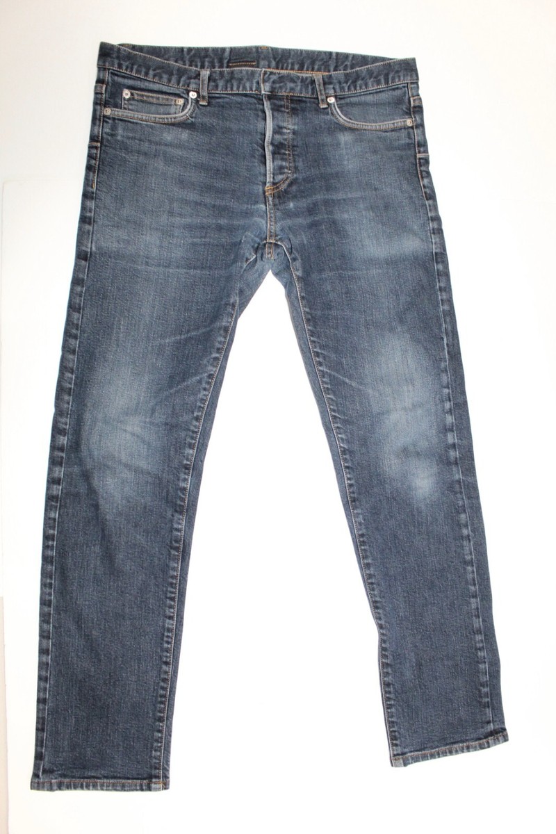 DIOR Homme Slim fit zipper fly men's jeans pants Indigo DIOR Homme Slim fit zipper fly men's jeans pants Indigo