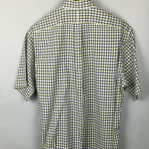 GREAT RALPH LAUREN BLAKE BLUE YELLOW PLAID MENS SHORT SLEEVE SHIRT Size M - Picture 4 of 4