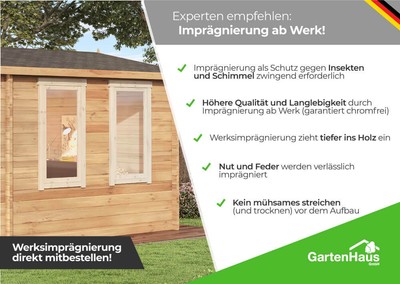 Gartenhaus Maria Rondo 44 C Holz 550x250 Cm 40 Mm Pultdach Blockhaus Geratehaus Gartenhauser Gerateschuppen Garten Terrasse