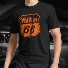 Phillips 66 Oil Active Logo T-Shirt Funny Size Mode American T-shirt