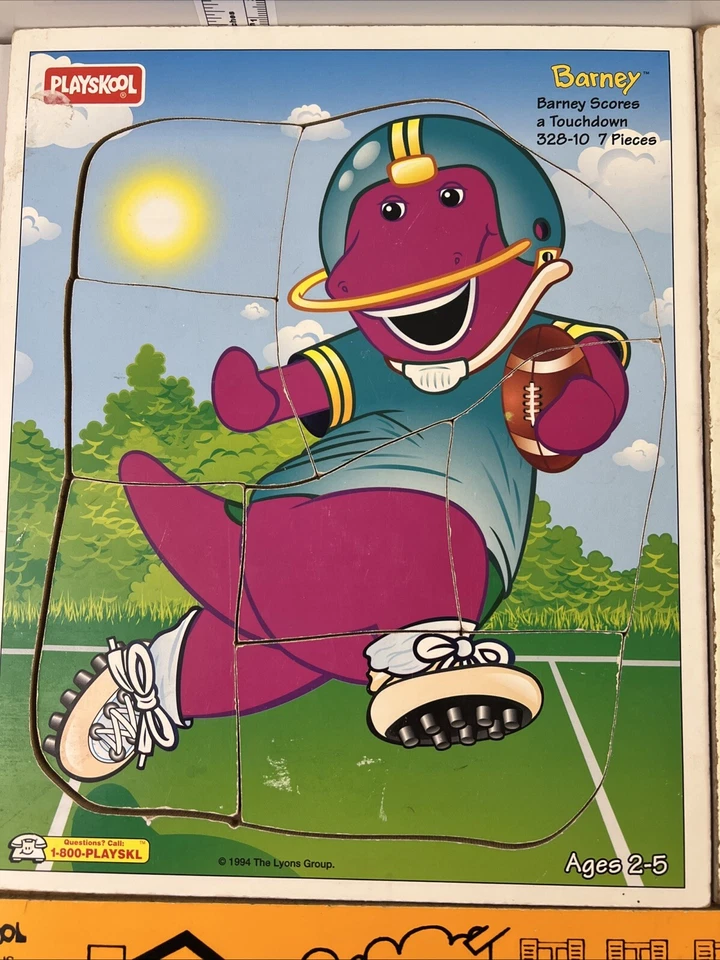 Playskool Variedad de Puzzle Infantil Madera Vintage Lote De 4 Falta Una Pieza Foto 2 de 4