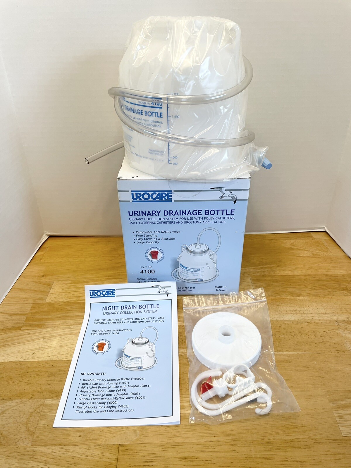 UROCARE 1 EA Urinary Drainage Bottle 2,000 mL 4100 eBay