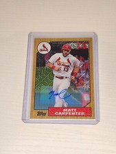 Matt Carpenter 2017 Topps Baseball Autograph Hobby Continuity Program 44/50