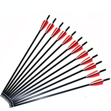 Boulons d'arbalète flèche de chasse en fibre de verre 13/17/20 pouces *6/12/24/30 pièces 3" TPU