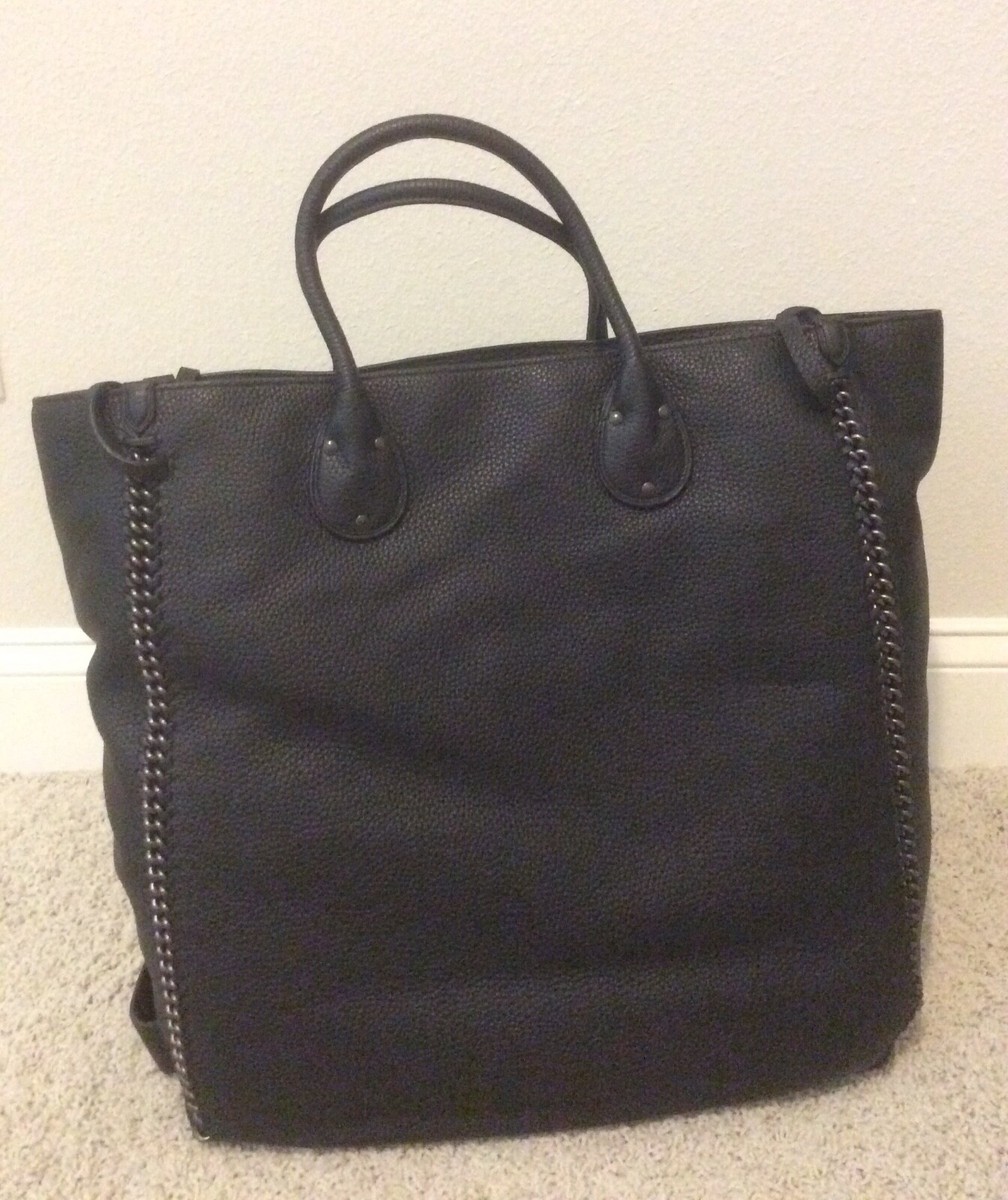 COACH ☆Tatum Studded Tote Bag F34771 Coach Tatum Studded Tall Tote in Pebbled Leather Black