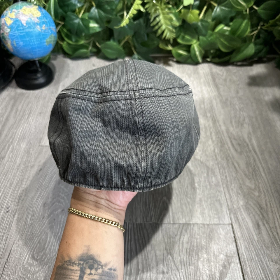 Gorra Plana Goorin Bros. Talla Mediana Rayas Newsboy Taxista Pesca Conducción Foto 4 de 4