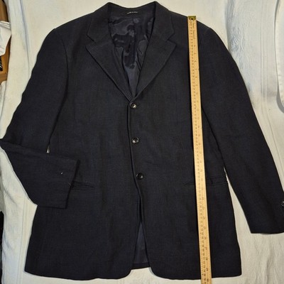 ARMANI COLLEZIONI BLAZER LINEN BLEND 1E19E0 SUMMER WEIGHT 42/C DARK CHARCOAL