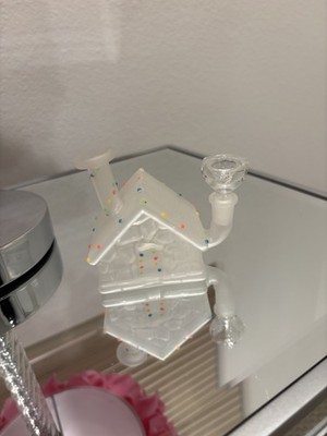 Glow in the Dark Cabin water Pipe Ginger Bread House Christmas Festive Themed