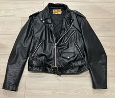 Project Jacket- Vtg Schott Leather Perfecto 617 Jacket Biker Black - Read