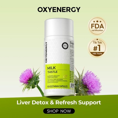 #ad Milk Thistle Liver Detox Supplement – 300mg Silymarin – OXYENERGY – 90 Veg Capsu $13.42