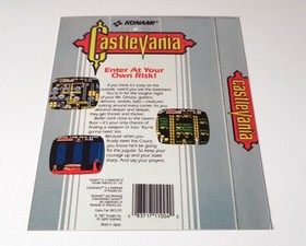 Castlevania - Original Nintendo Nes Game Pak VIDPRO Display Card Toys R Us - NEW