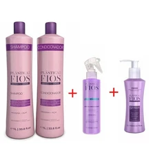 Cadiveu Plastica dos Fios Home Care 2x1L + Liso Magico 215mL + Primer Kit