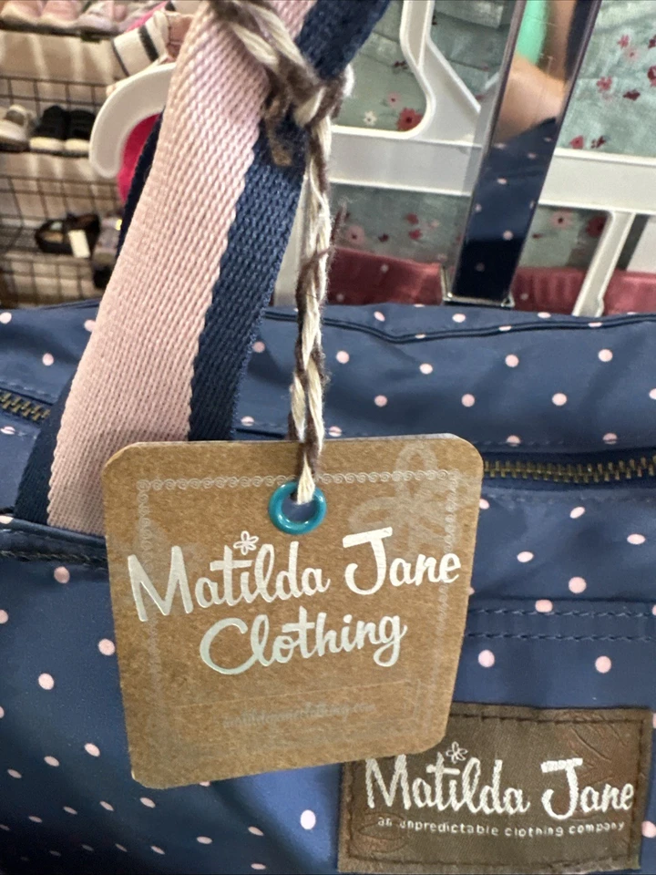 Bolso de Pañales Matilda Jane The Essentials Azul Marino Lunares Rosa Bebé Bolso de Mano Foto 3 de 4