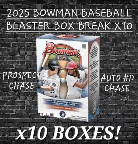 ST LOUIS CARDINALS 2025 TOPPS BOWMAN BASEBALL BLASTER BOX BREAK X10 BOX