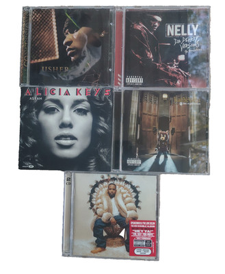 Hip Hop & R&B CD Lot   Usher, Alicia Keys, Nelly, Kanye West, OutKast (5 CDs)