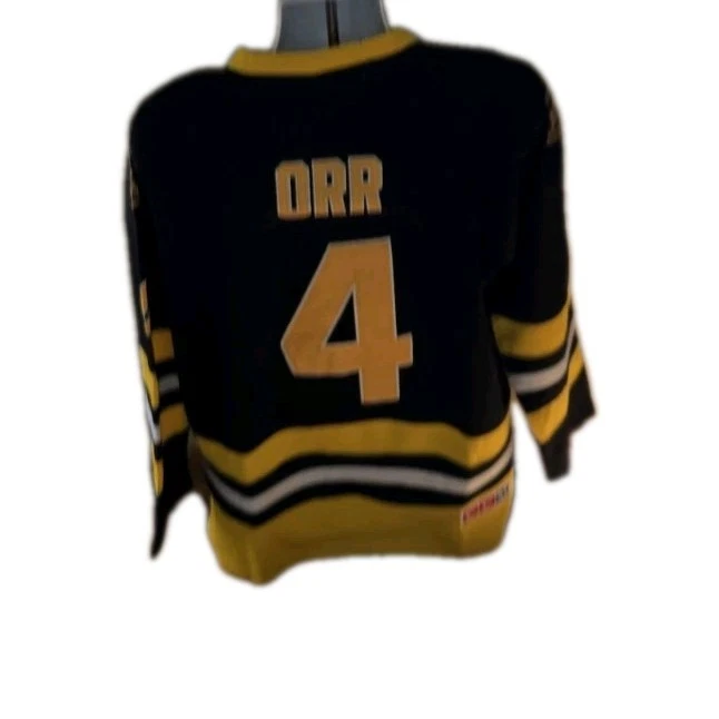 Black CCM Boston Bruins Men's Size 50 Bobby Orr Vintage Jersey - Image 2 of 4