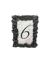 Weston Gallery Trellis Pewter Picture Frame 2"x3" Floral Mini Tiny Photo