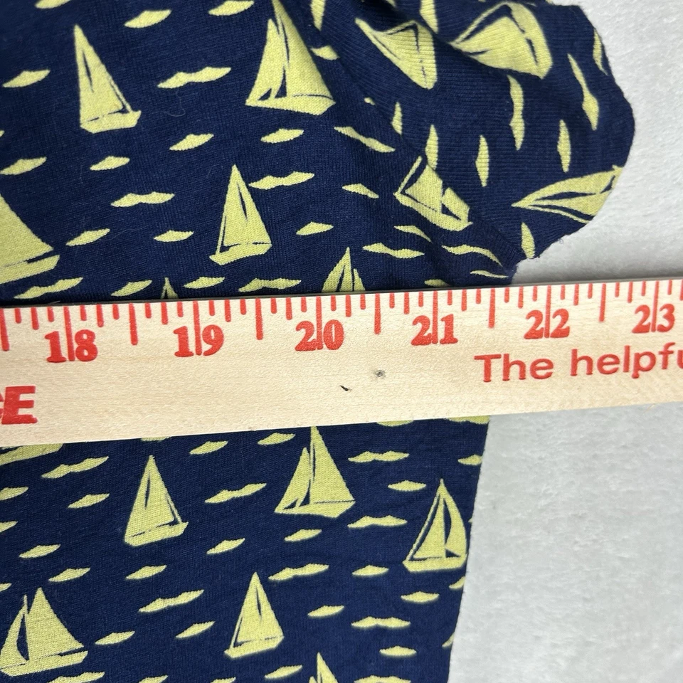 Каша Anthropologie Top XL Темно-синие Лодки Задний Лук Морской Опрятный - Изображение 3 из 4